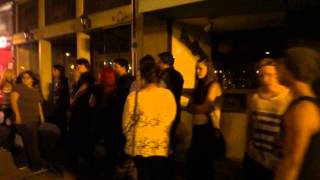 The line to get into Hideouts