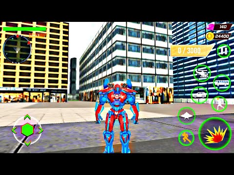 Bus Robot Car Transform War - Spaceship Robot Game - Android Gameplay Walkthrough Part 1