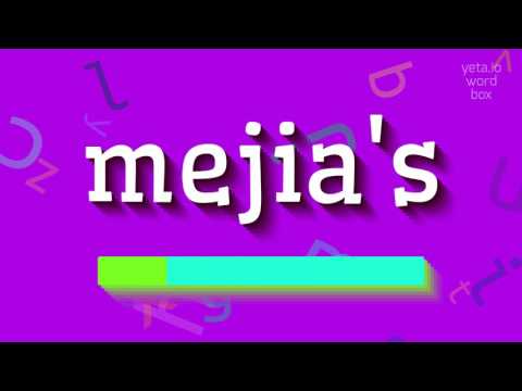 How to say "mejia's"! (High Quality Voices)
