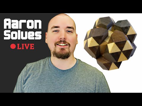 Aaron Solves Live - Dual Tetrahedron 5 wood puzzle from Vinco!