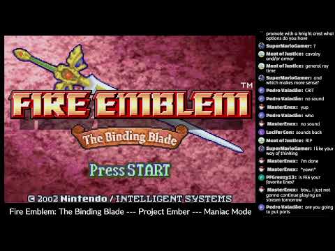 [GBA Stream #638] Silly Enex TEST FE6 "Project Ember" [Maniac Mode]