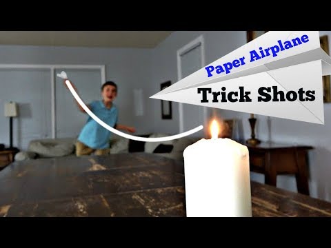 Paper Airplane Trick Shots | That’s Amazing