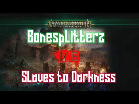 (2000pt) Slaves to Darkness Vs Bonesplitterz Age of Sigmar battle report. Siege!