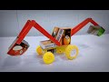 How To Make Mini Jcb Tractor From Matchbox At Home Science Project Diy Mini Truck Toys