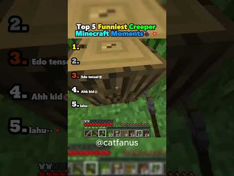 Top 5 Funniest Creeper Minecraft Moments