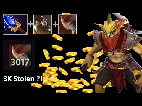 Bounty Hunter Offlane Gold Steal Build Aghanim's Scepter  | Dota2 Highlights