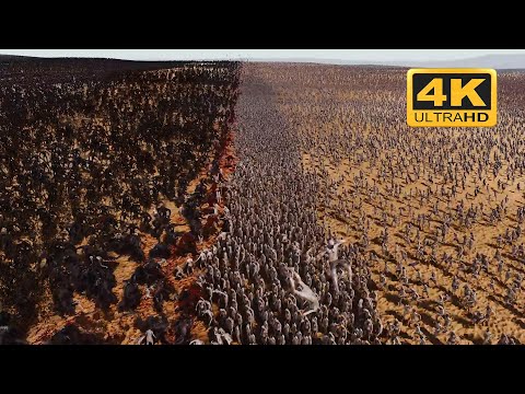 100000 WEREWOLF vs 1 MILLLION  ZOMBIES | 4K - Ultimate Epic Battle Simulator 2 - UEBS 2