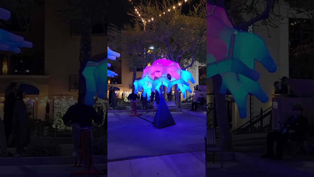 Art Installation In Scottsdale #art #artwork #light #bicycle #bike #interactive