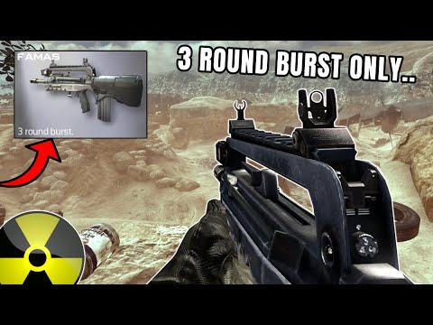 MW2 but i can only use 3 round burst weapons.. (nuke challenge)