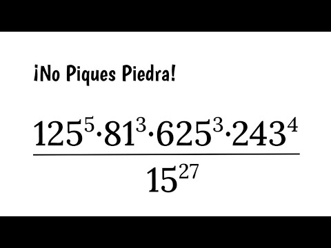 FRACCIÓN ARITMÉTICA CON POTENCIAS. Cómo Simplificarla. Matemáticas Básicas