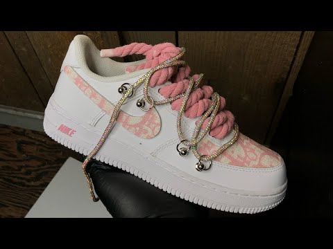Pink Dior Air Force 1 Custom