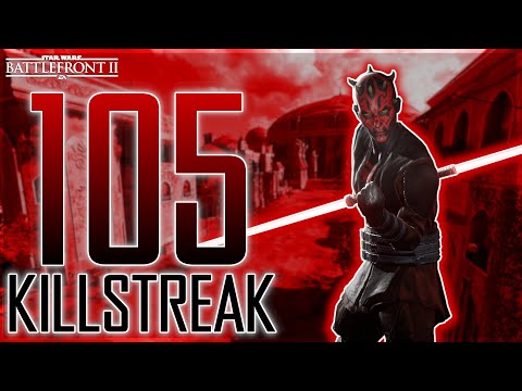 Mandalore Darth Maul 105 Killstreak on Naboo | Star Wars Battlefront 2