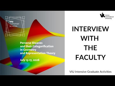 Faculty Interview Perverse Sheaves and their Categorification in Geometry and Representation Theory