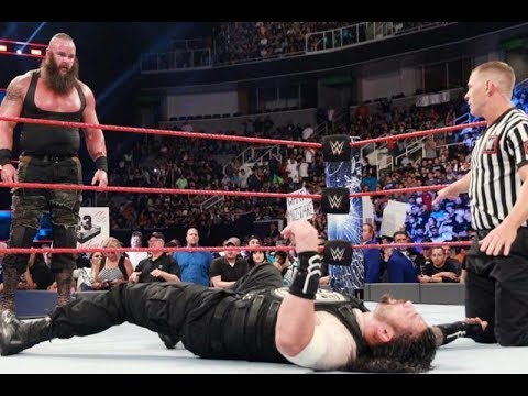 Roman Reigns vs. Braun Strowman Bloody Match Extreme Rule Lethal weapons 2017