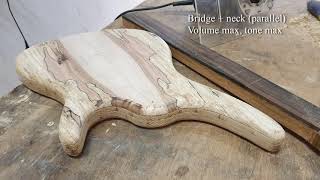 Video thumbnail for Short Scale Bass Demo (and build) - Bartolini soapbar MK4CBC by Simon Tan