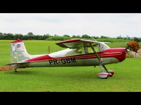 Avião Cessna 150 Decolando | Airplane Takeoff | Itápolis Air Show | PR-GBM
