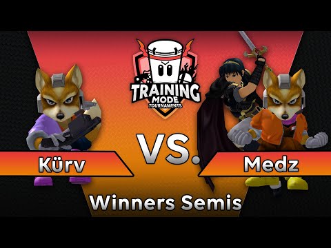Training Mode Tournaments #14 Kurv (Fox) vs. Medz (Marth/Fox) - SSBM Winners Semis - Melee