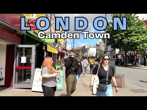 Relaxing London Camden Town Walking Tour 4K