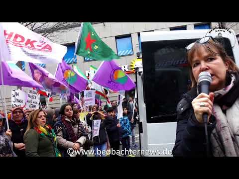 Große Wut über den türkischen Angriff - Heike Hänsel DIE LINKE 10.2.2018 Stuttgart