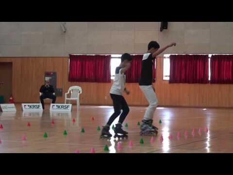 2017 Namwon Korea Open Pair Slalom 4th place Chou Po Wei & Chen Chien Ting (TWN)