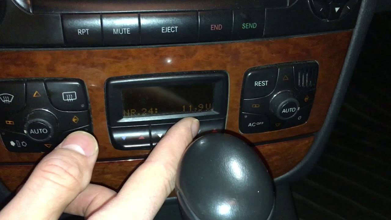 Mercedes Benz W220 Hidden Menu Battery Voltage Check