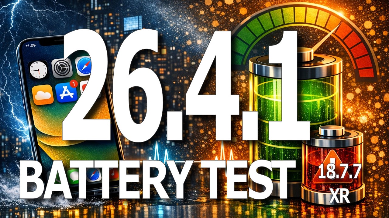 iOS 26.4.1 : Battery Life / Battery Drain / Battery Performance Test.