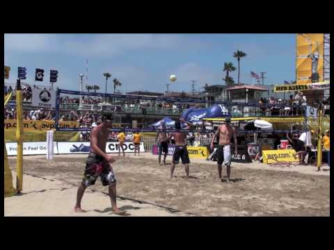 2009 AVP Manhattan Beach Open - Sean Rosenthal WarmUp - Beach Volleyball