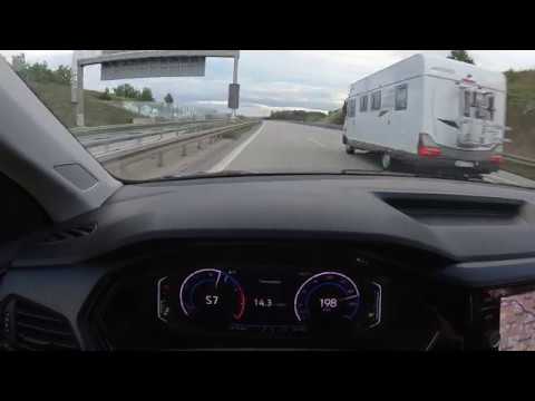 VW T-Cross 1.0 TSI Top Speed on the German Autobahn -  200 km/h / 124 mph and more - no speed limit