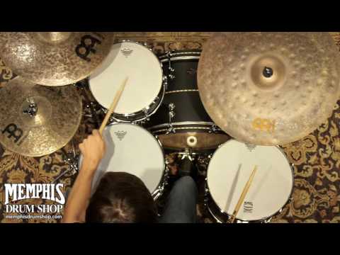 Craviotto Custom Shop Solid Shell Maple Drum Set 20/12/14 - Matte Black w/ Maple Inlay