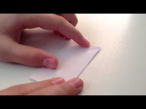 Bastelanleitung Papier. Origami Frosch selber basteln