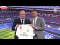 Eden Hazard’s Real Madrid presentation and talk