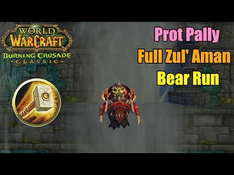 Full Zul'Aman Bear Run (Prot Pally PoV) | TBC Classic Phase 4