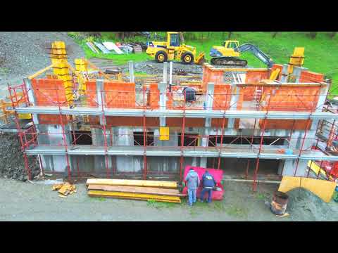 Timelapse costruzione villa privata a Brusson - Valle d'Aosta