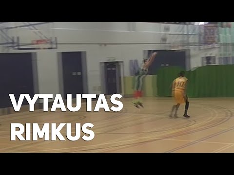 Vytautus Rimkus Gets Incredible Bounce on Full Court Shot for Barking & Dagenham College!
