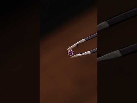 Pink sapphire close-up