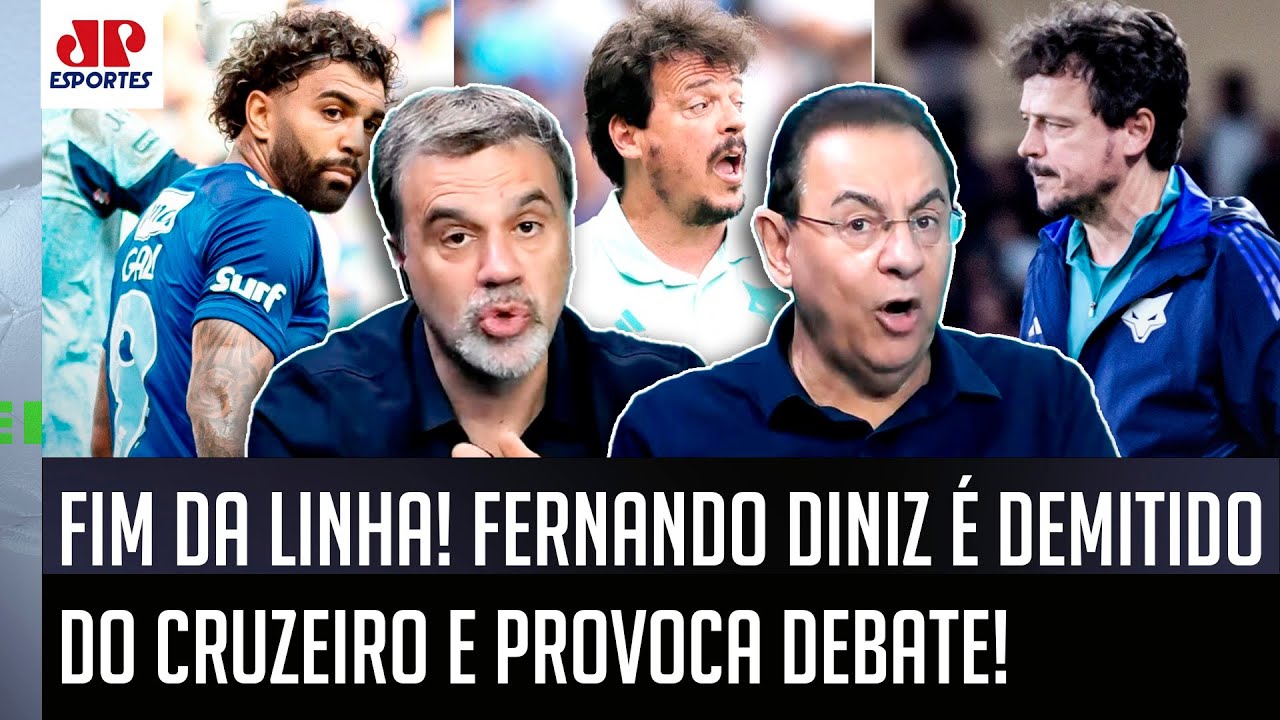 "EU NUNCA VI ISSO! FOI PAVOROSO! É INDEFENSÁVEL! O Diniz FOI DEMITIDO do Cruzeiro e..." VEJA DEBATE!