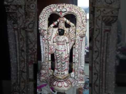 Lord Balaji With Special Stone Studded Kavacham 3 Ft