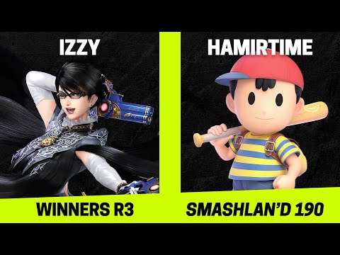 SmashLAN'd 190 Winners R3 - Izzy (Bayonetta) vs HamirTime (Ness) - SSBU Tournament