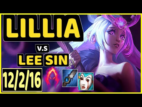 DARDOCH (LILLIA) vs LEE SIN - 12/2/16 KDA JUNGLE CHALLENGER GAMEPLAY - NA