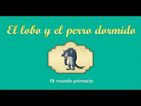 El lobo y el perro dormido