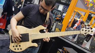 Video thumbnail for Testing Markbass Kilimanjaro 5 string Bass Namm 2019 by Luis Merino Preamps