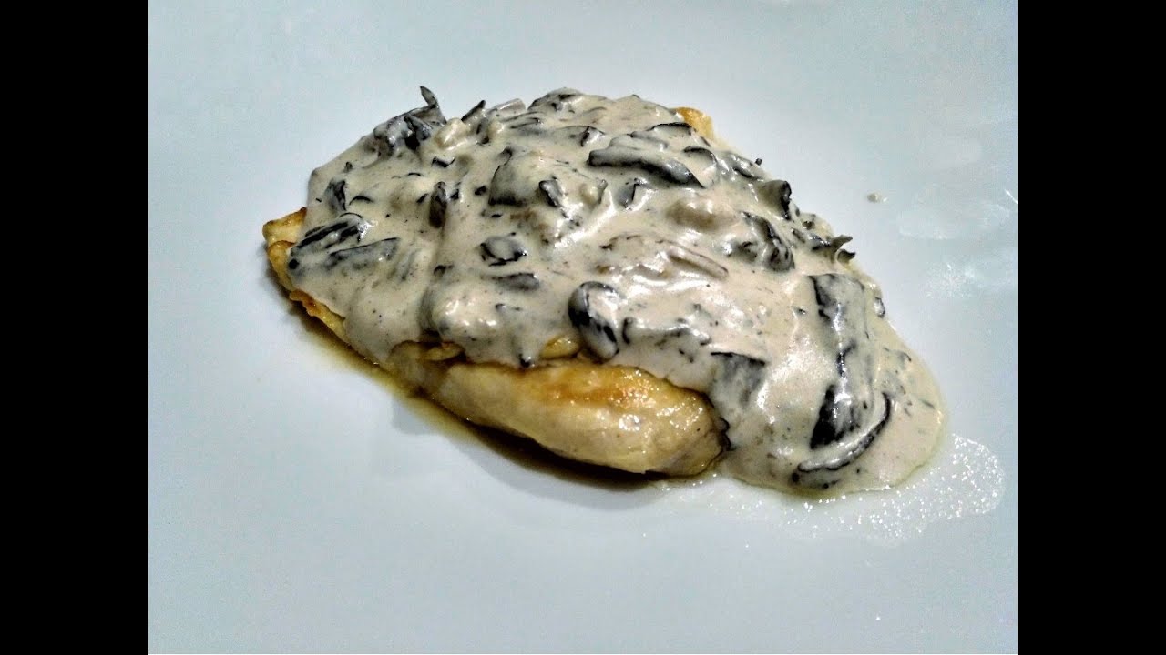 Pollo en salsa de Trompetas de la Muerte