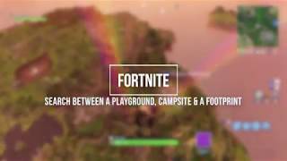 Fortnite Season 4 Guide: Search Between A Playground, Campsite & A Footprint