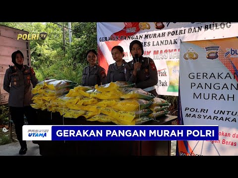 POLRES LANDAK LAKSANAKAN GERAKAN PANGAN MURAH
