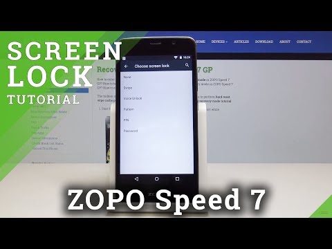 How to Add Screen Lock in ZOPO Speed 7 - Set Up PIN & Pattern