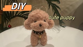 DIY cute puppy out of pipe cleaners#easycraft #diy #diytutorial #pipecleaners