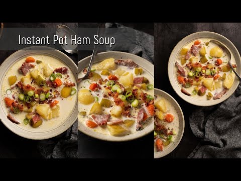 Instant Pot Ham Soup | Ready in 15 minutes