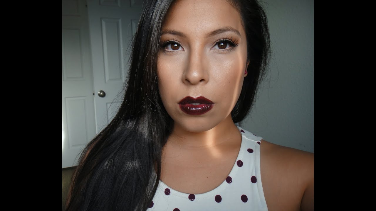 Simple Fall Makeup Tutorial with a BOLD lip