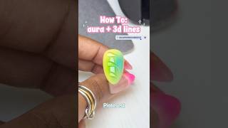 DIY easy summer nail art 🩵🌱🌼✨ #nails #nailart #nailtutorial #diynails #nailtech #nailinspo