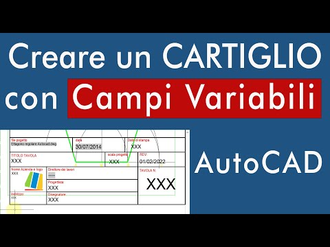 Costruire un Cartiglio nello Spazio Carta -  UNI 8187/82 - Corso AutoCAD